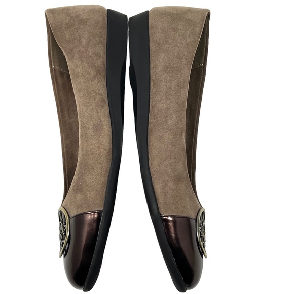 A2 by Aerosoles women's Trend Book taupe combination slip on ballet flats sz 7.5 - Picture 5 of 11